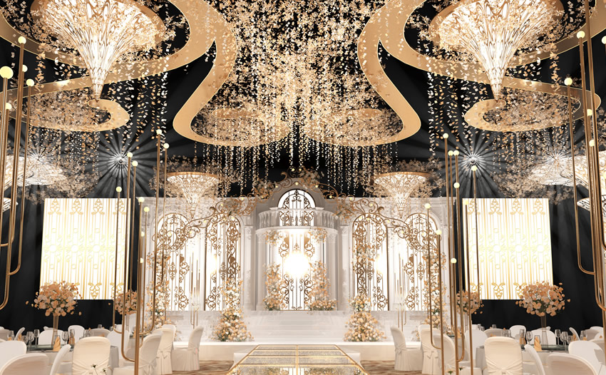 淳安花木兰喜事汇金色大厅效果展示